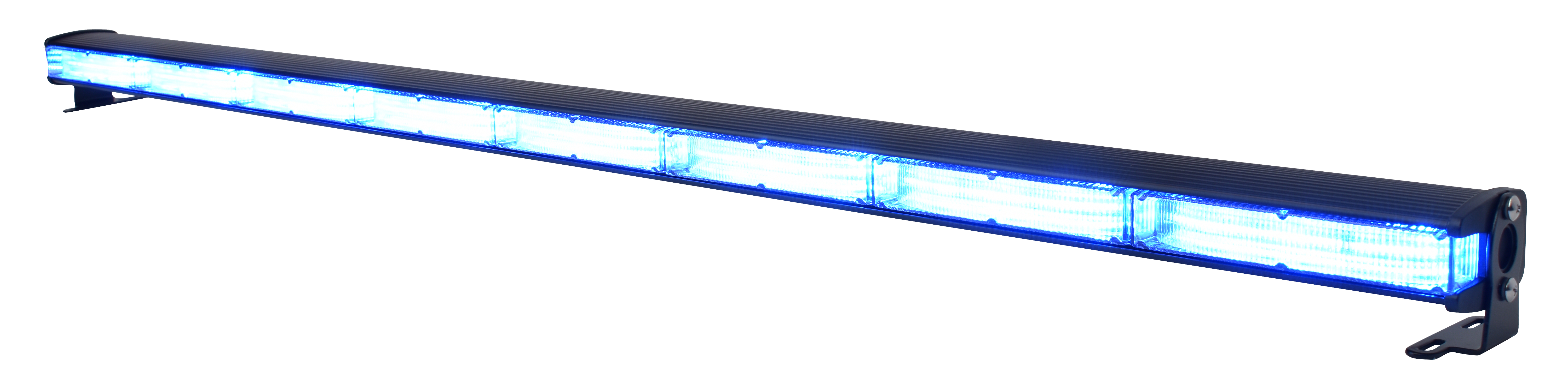 Warnleuchtenleiste „Warning“ mit 8 Leuchten à 9 zweifarbigen LEDs (orange/blau), 1070 mm, 12/24 V